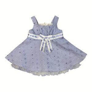 Bonnie Baby Blue Gingham Dress | 3–6 Months